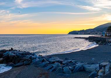 The sea and the sunset