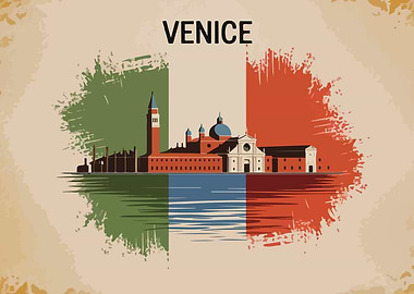 Venice Italy Travel Poster