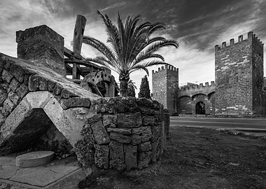 Black and White Alcudia Fortress