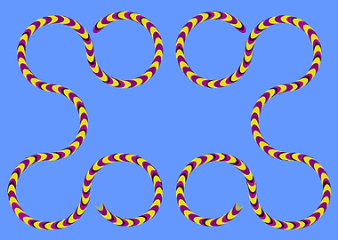 Optical Illusion with Circular Shapes