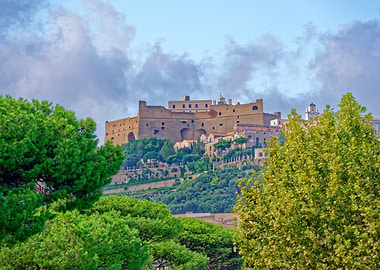 Castel Sant’Elmo on a Hill in Naples, Italy