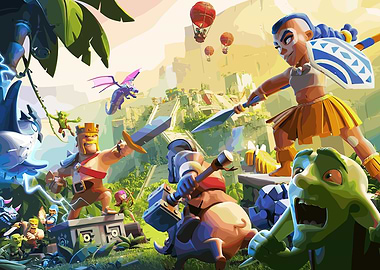 Clash of Clans Battle Scene