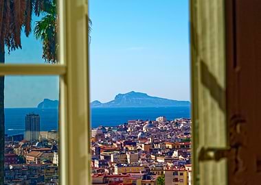 Naples view from window, Italy
