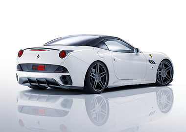 White Ferrari California T Convertible