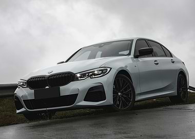 BMW 3 Series on a Cloudy Day