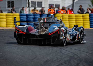 Alpine Race Car on Track