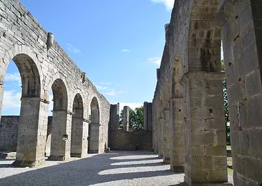 Stone Ruins Under Blue Sky