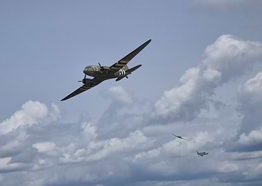 Military Aircrafts in Flight