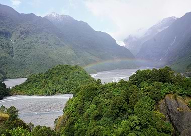 Rainbow in the Mountains