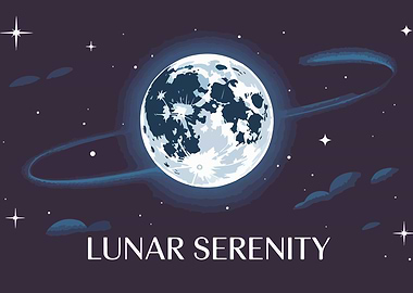 Lunar Serenity Illustration