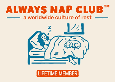 Always Nap Club Illustration
