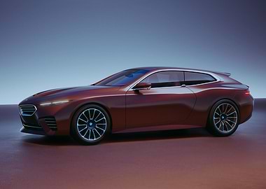Maroon BMW Concept Car