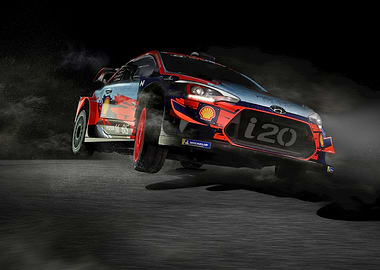 Hyundai i20 Rally Car in Action