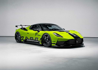 Lime Green Maserati MC20 GT2 Stradale