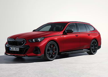 Red BMW Touring Car