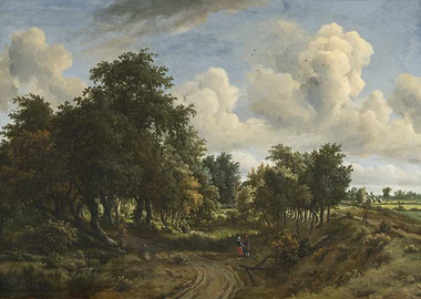 Landscape with Figures by Jacob van Ruisdael