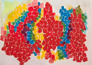 Abstract Colorful Mosaic Painting