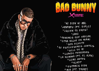 Bad Bunny X100PRE Album Cover