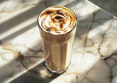 Iced Latte with Creamy Topping