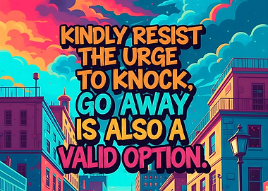 Resist the Urge to Knock Artwork