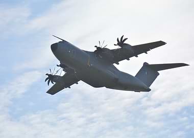 Military Transport Aircraft in Flight