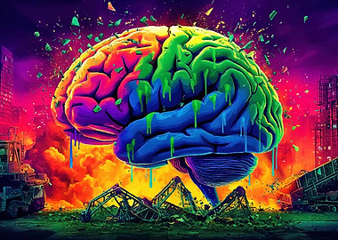 Colorful Brain Destroyed