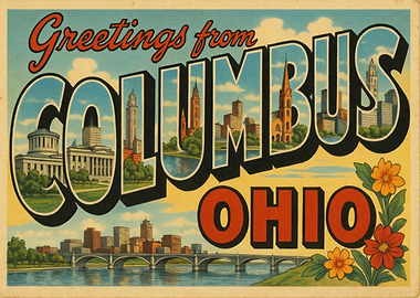 Greetings from Columbus, Ohio Postcard
