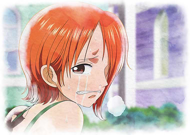 Iconic Watercolor Nami Crying