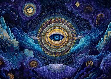 Eye Providence Cosmic Landscape