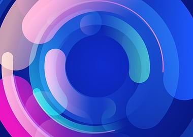 Abstract Circular Gradient Background