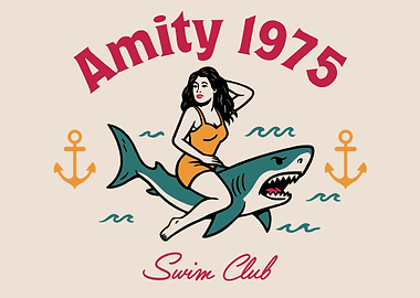 Amity 1975 Swim Club Shark