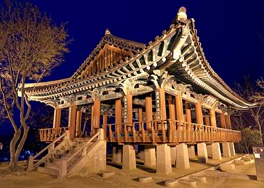 Korean Pavilion at Night