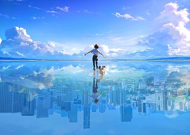 Inzoi Gaming Mirrored Cityscape