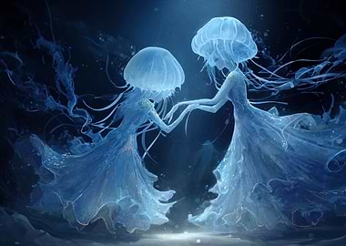 Jellyfish Dancers Blue
