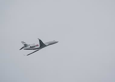 Private Jet in Flight