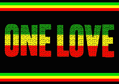One Love Rasta Colors