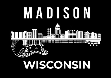 Madison Wisconsin Souvenir Men Women Music Madison