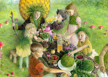 Children's Fairy Feast in the Forest