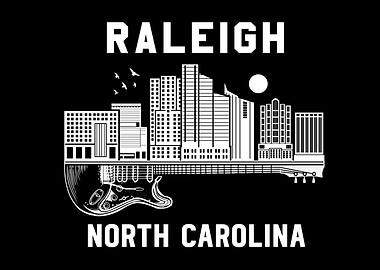 Raleigh North Carolina Souvenir Men Women Music Raleigh