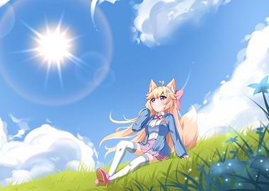 Fox Girl Under the Sun - Hapi