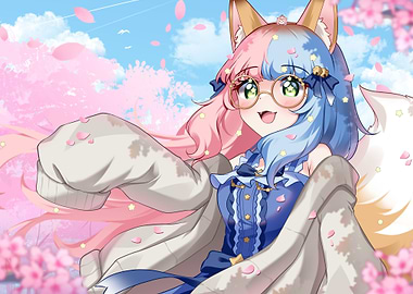 Star Fox in Cherry Blossoms - Nini Starlight