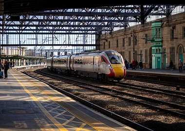 LNER Azuma train in Carlisle