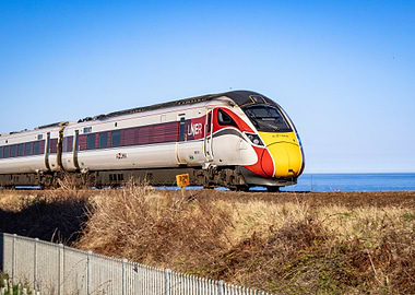 LNER Azuma Train by the Sea