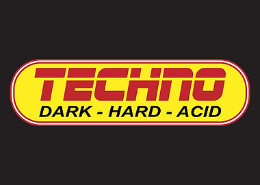 Techno Dark Hard Acid Graphic