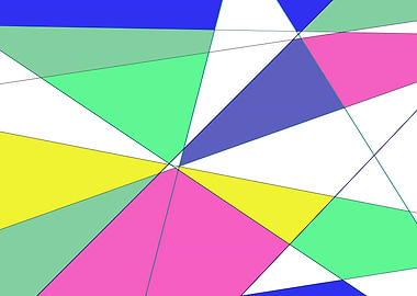 Colorful Geometric Abstract by Kristalin Davis