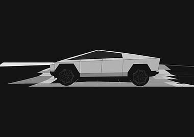 Tesla Cybertruck Illustration