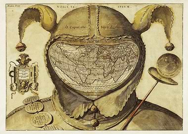 Allegorical Map of the World as Jester
