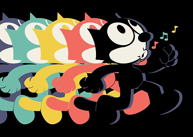 Felix the Cat in Motion