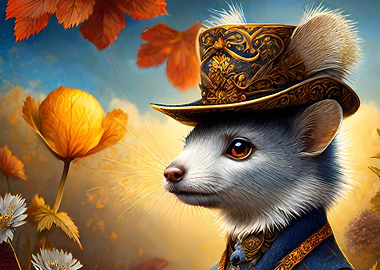 Dapper Mouse in Autumnal Splendor