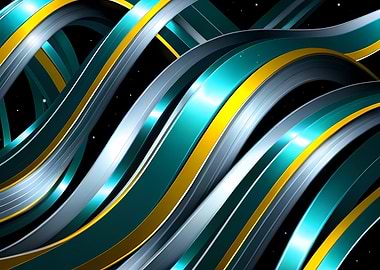 Abstract Metallic Waves